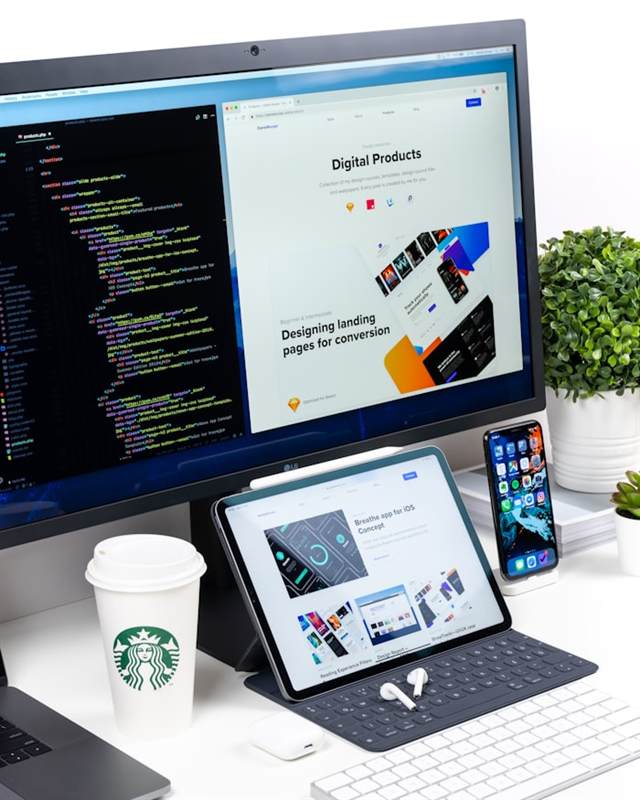 Projeto de site de alta performance em tela